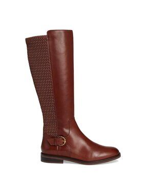 Cole Haan Women W30658 Clover Stretch Tall Boot Biscuit/Cuoio Leather Size 5B